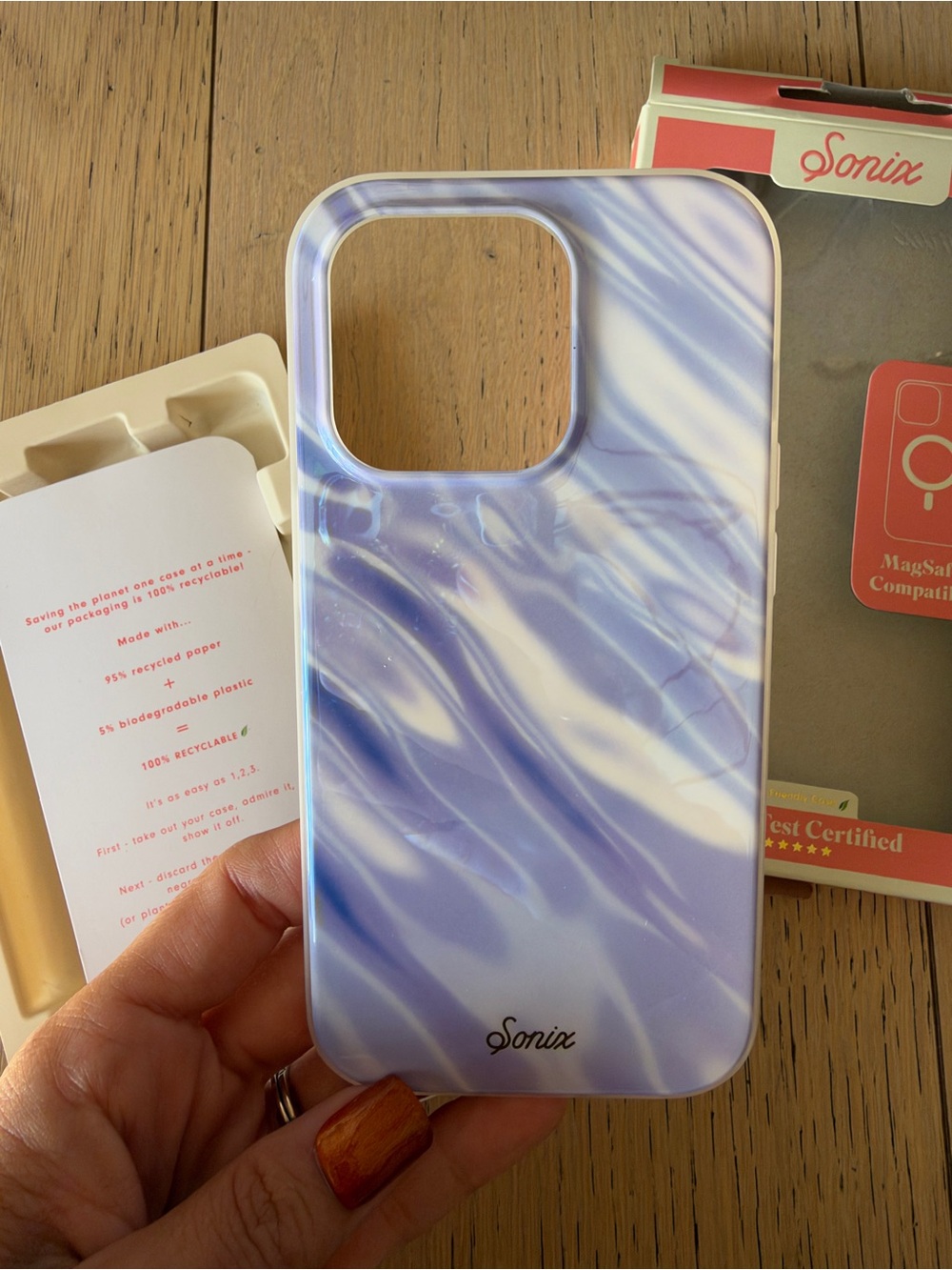 Sonix Purple Marble MagSafe-Compatible iPhone 14 Pro Case